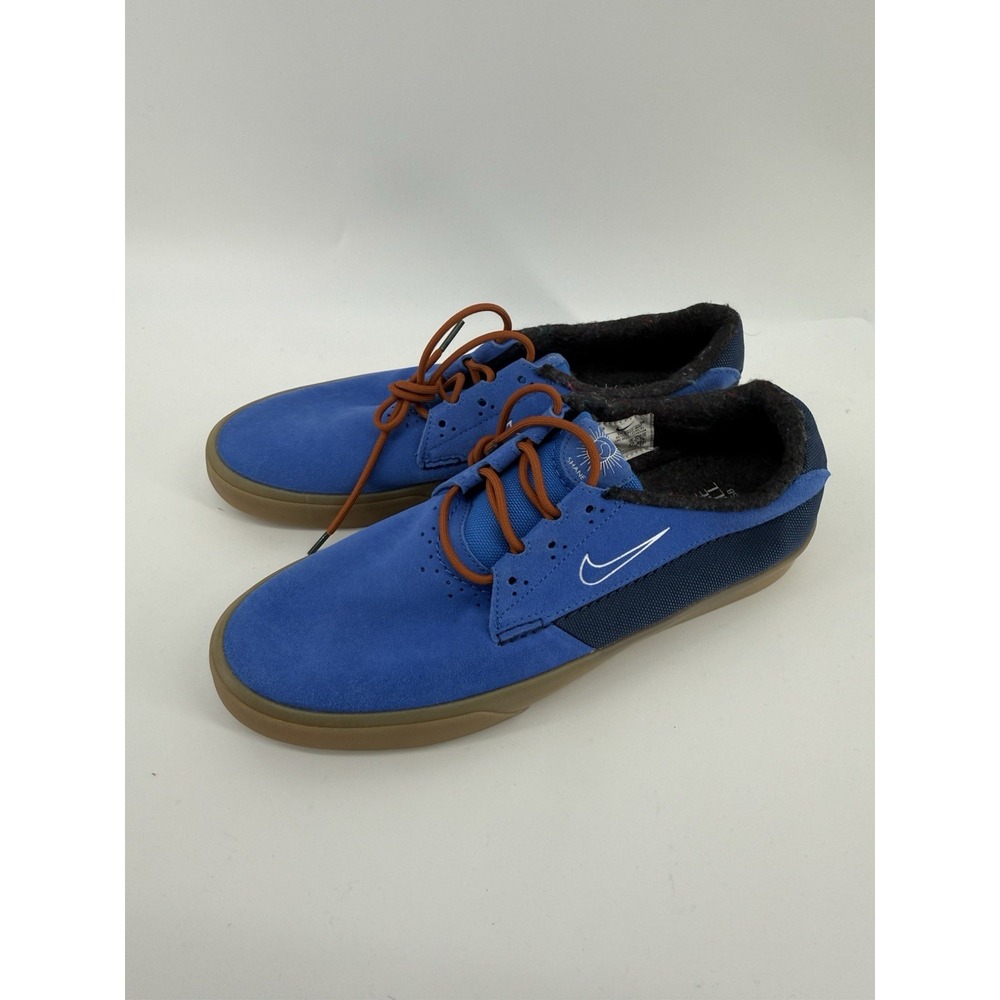 Nike SB Shane Premium Men's 11 Blue Suede Gum Skate Shoes DC8902-400